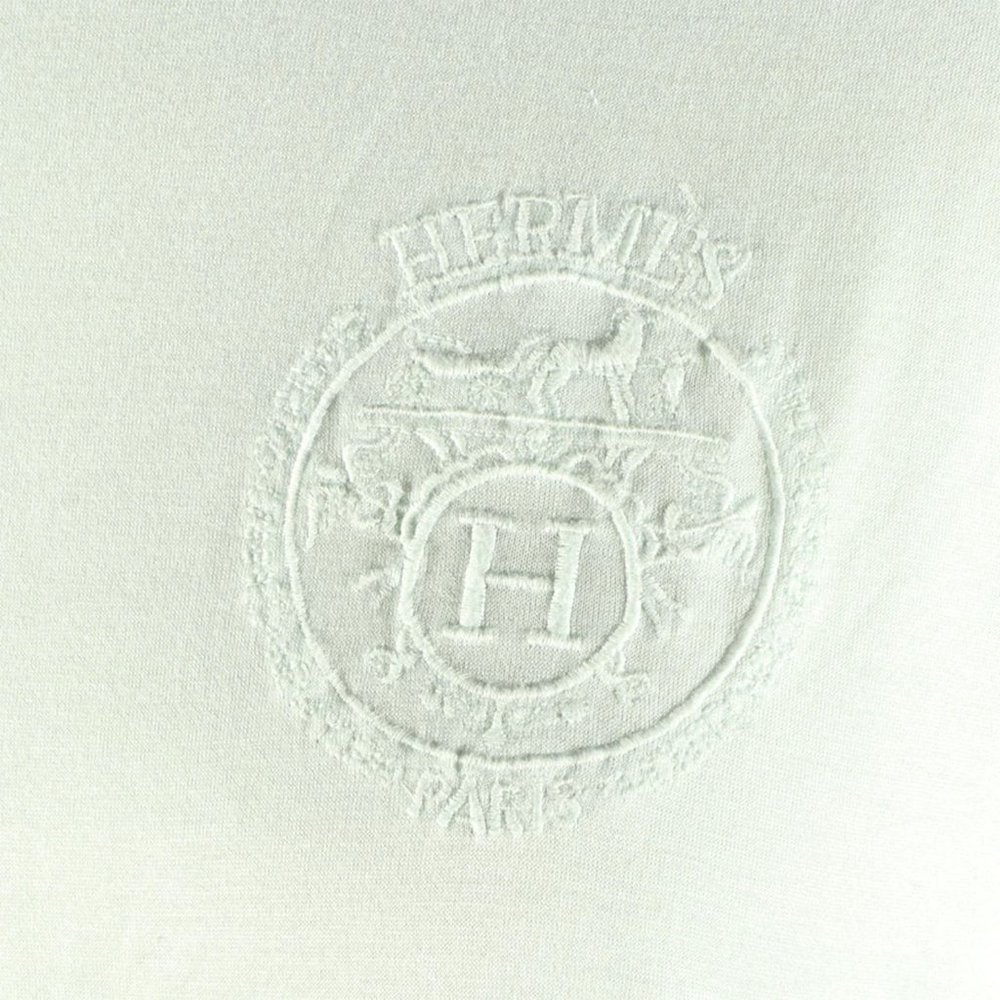 Hermès Vintage Embroidered Logo Tee Shirt - Picture 2 of 2